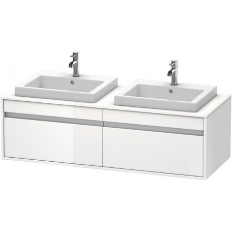Meuble sous-vasque KETHO 550x1400x426mm WT re blanc brillant
