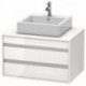 Meuble sous-vasque KETHO 550x800x496mm blanc brillant