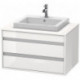 Meuble sous-vasque KETHO 550x800x496mm blanc brillant