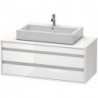 Meuble sous-vasque KETHO 550x1200x496mm blanc brillant