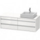 Meuble sous-vasque KETHO 550x1400x496m avec éclairage re blanc brillant