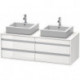 Meuble sous-vasque KETHO 550x1400x496mm blanc brillant
