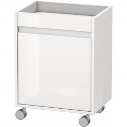 Meuble sur roulettes Duravit KETHO 360x500x670mm ouverture gauche blanc brillant