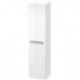 Armoire X-LARGE 358x400x1760mm ouverture droite satin blanc lilas