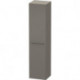 Armoire X-LARGE 358x400x1760mm ouverture droite flanelle gris satin