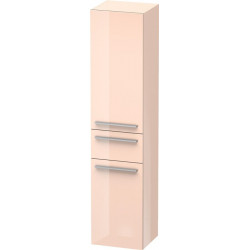 Armoire X-LARGE 358x400x1760mm ouverture gauche perle d'abricot haute brillance