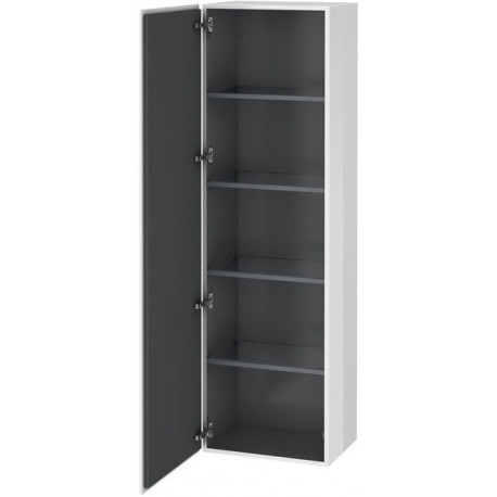 Armoire L-CUBE 500x363x1760mm ouverture gauche blanc brillant lack