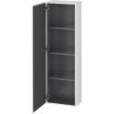 Armoire Duravit L-CUBE 400x243x1320mm ouverture gauche blanc brillant