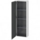 Armoire Duravit L-CUBE 400x243x1320mm ouverture droite blanc brillant