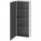 Armoire Duravit L-CUBE 500x243x1320mm ouverture gauche blanc brillant
