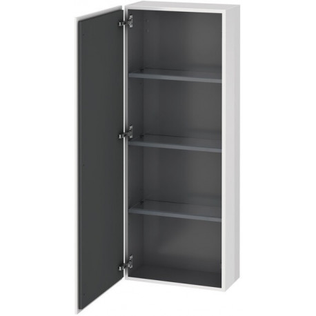 Armoire Duravit L-CUBE 500x243x1320mm ouverture droite blanc brillant lack
