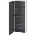 Armoire Duravit L-CUBE 500x243x1320mm ouverture droite blanc brillant lack