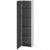 Armoire L-CUBE 400x243x1760mm ouverture gauche blanc brillant lack