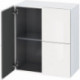 Armoire Duravit L-CUBE 700x363x800mm blanc brillant