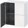 Armoire Duravit L-CUBE 700x363x800mm blanc brillant