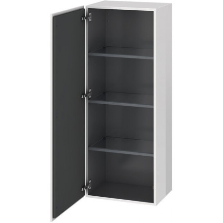 Armoire Duravit L-CUBE 500x363x1320mm ouverture gauche blanc mat