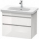 Meuble sous-vasque DURASTYLE 448x730x610mm blanc brillant