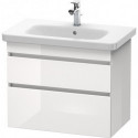 Meuble sous-vasque DURASTYLE 448x730x610mm blanc brillant