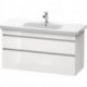 Meuble sous-vasque DURASTYLE 448x1130x610mm blanc brillant