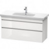 Meuble sous-vasque DURASTYLE 448x1130x610mm blanc brillant
