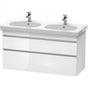 Meuble sous-vasque DURASTYLE 453x1150x610mm blanc brillant/basalt mat