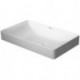 Vasque à poser DURASQUAdroite sans débordement o trou B geschl 600x345mm blanc