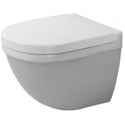 WC suspendu STARCK 3 COMPACT ti 360x485mm Glaçage hygiénique blanc