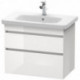 Meuble sous-vasque DURASTYLE 448x730x610mm taupe/blanc mat