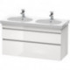 Meuble sous-vasque DURASTYLE 453x1150x610mm taupe/blanc mat