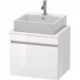 Meuble bas console DURASTYLE 512x600x478mm blanc brillant