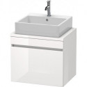 Meuble bas console DURASTYLE 512x600x478mm blanc brillant