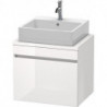 Meuble bas console DURASTYLE 512x600x478mm blanc brillant