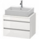 Meuble bas console DURASTYLE 512x700x478mm blanc mat