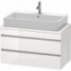 Meuble bas console DURASTYLE 512x900x478mm blanc brillant