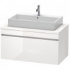 Meuble bas console DURASTYLE 512x1000x548mm blanc brillant