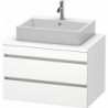Meuble bas console DURASTYLE 512x800x548mm blanc mat