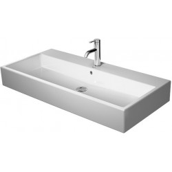 Lavabo Duravit VERO AIRavec trop plein plage de robinettrie geschl 1000x470mm 1 trou de robinetterie blanc