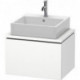 Meuble bas console L-CUBE 400x620x477mm blanc mat