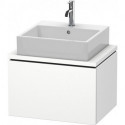 Meuble bas console L-CUBE 400x620x477mm blanc mat