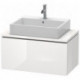Meuble bas console L-CUBE 400x820x477mm blanc mat