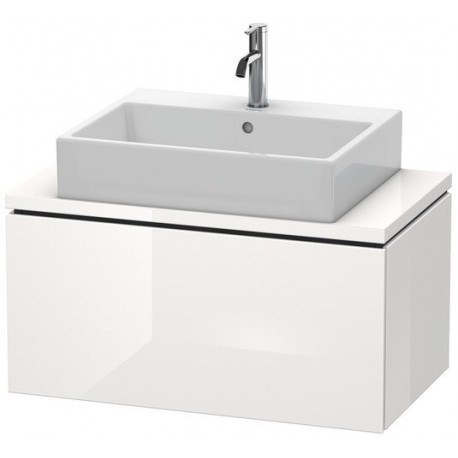 Meuble bas console L-CUBE 400x820x477mm blanc mat