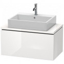 Meuble bas console L-CUBE 400x820x477mm blanc mat