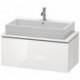 Meuble bas console L-CUBE 400x920x477mm blanc mat