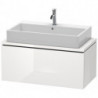 Meuble bas console L-CUBE 400x920x477mm blanc mat