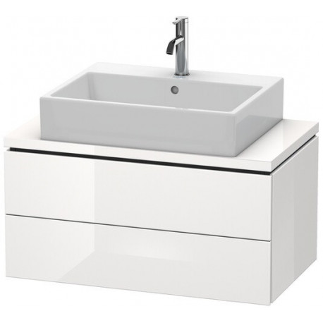 Meuble bas console L-CUBE 400x820x477mm blanc mat