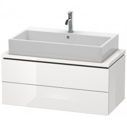 Meuble bas console L-CUBE 400x920x477mm blanc mat