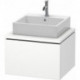 Meuble bas console L-CUBE 400x620x547mm blanc mat