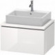 Meuble bas console L-CUBE 400x720x547mm blanc brillant