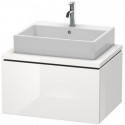 Meuble bas console L-CUBE 400x720x547mm blanc brillant lack