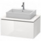 Meuble bas console L-CUBE 400x820x547mm blanc mat